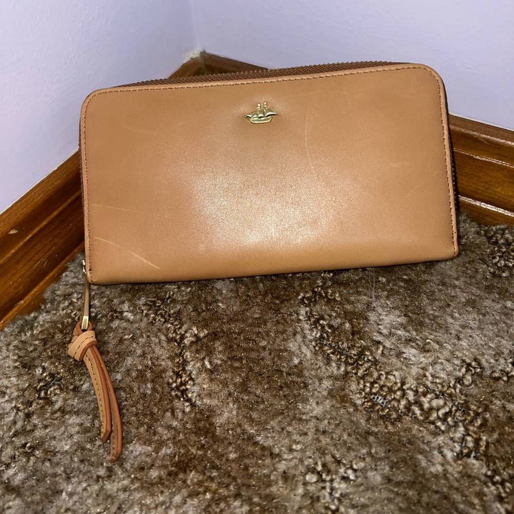 Brahmin Vintage SET Haley Tan Topsail Knoxville Crossbody and Suri Wallet - Picture 7 of 11